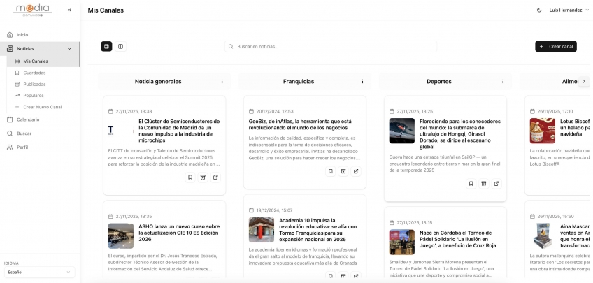 Comunicae renueva su plataforma Comunicae Media para facilitar a periodistas la gestión de notas de prensa