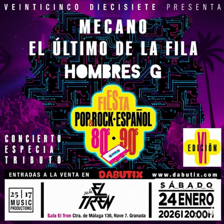 Granada acoge la VI Edición de la Fiesta Homenaje al Pop Español de los 80 y 90 con tributos a Mecano, Hombres G y El Úl