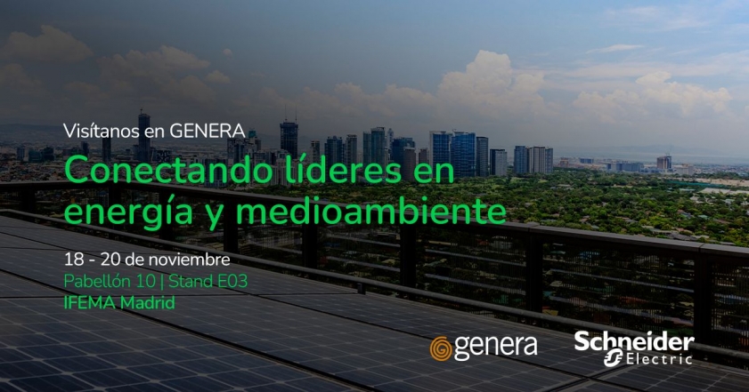 Schneider Electric llevará a GENERA 2025 sus soluciones de gestión de energía y digitalización para hogares, edificios y
