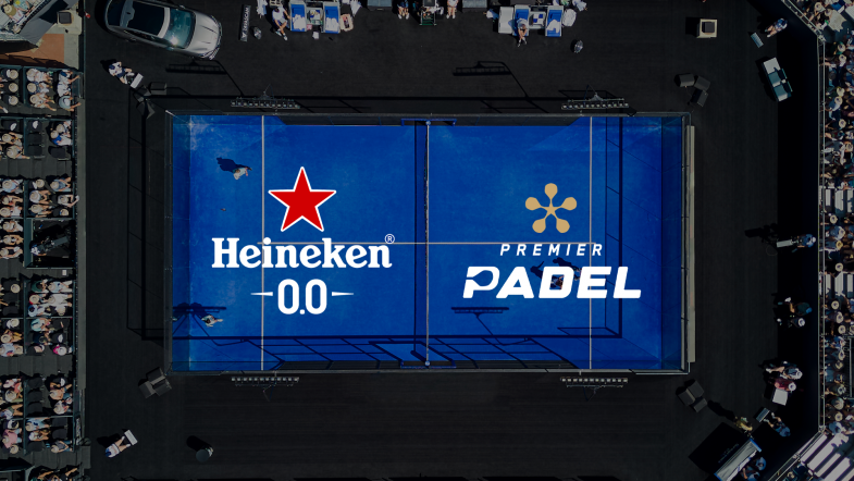 Heineken® 0.0 firma una asociación global con Premier Padel que marca su debut en el deporte de mayor crecimiento del mu