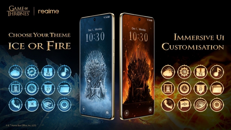 realme presenta Game of Thrones Limited Edition, el primer smartphone inspirado en la exitosa serie de HBO