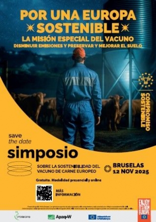 Bruselas acoge el 12 de noviembre el I Simposio sobre la Sostenibilidad del Vacuno de Carne Europeo, organizado por Prov