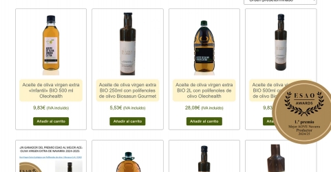 Tienda Allotarra comercializa aceite de oliva variedad Arróniz