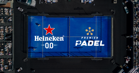 Heineken® 0.0 firma una asociación global con Premier Padel que marca su debut en el deporte de mayor crecimiento del mu