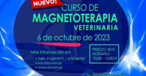 El 6 de octubre, en Madrid, BIOMAG presenta su nuevo curso de magnetoterapia veterinaria