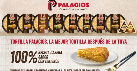 Nueva imagen en la gama Tortillas Palacios Receta Casera