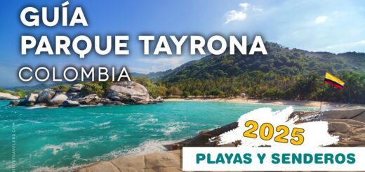 Travel guide cover for Tayrona Park, Colombia (2025): beaches and trails.