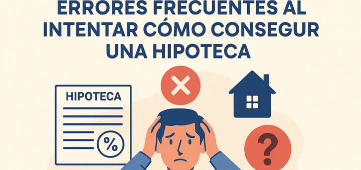 Errores frecuentes al intentar cómo conseguir una hipoteca