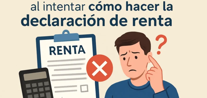Errores frecuentes al intentar cómo hacer la declaración de la renta