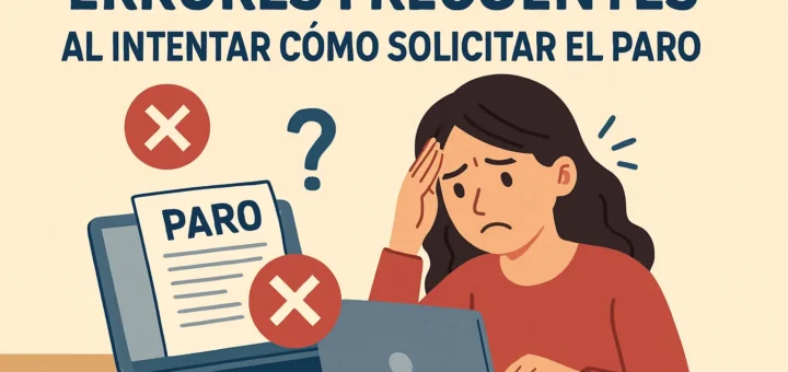Errores frecuentes al intentar cómo solicitar el paro