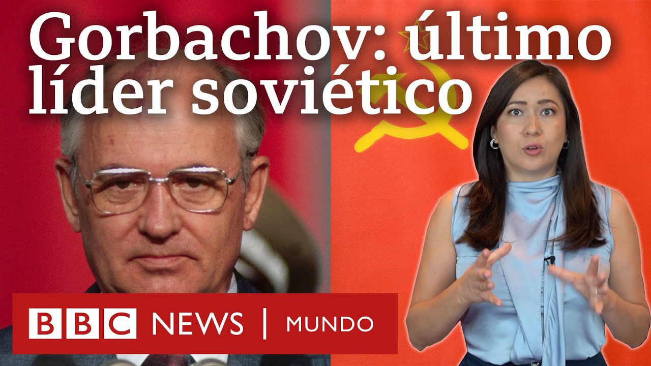Resumen-de-las-entrevistas-mas-influyentes-concedidas-por-Mijail-Gorbachov | Diario-ABC.Com Split-screen thumbnail: an older man with glasses on the left and a female presenter on the right, red background with a hammer-and-sickle symbol, BBC News Mundo branding.