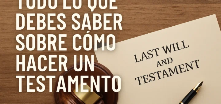Todo lo que debes saber sobre cómo hacer un testamento