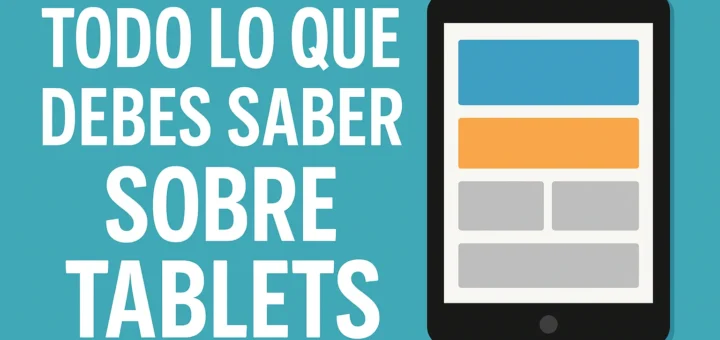 Todo lo que debes saber sobre tablets