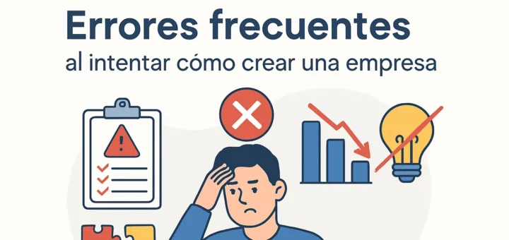 Errores frecuentes al intentar cómo crear una empresa