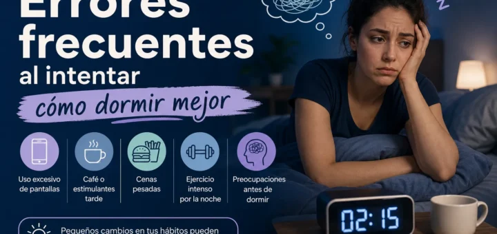 Errores frecuentes al intentar cómo dormir mejor