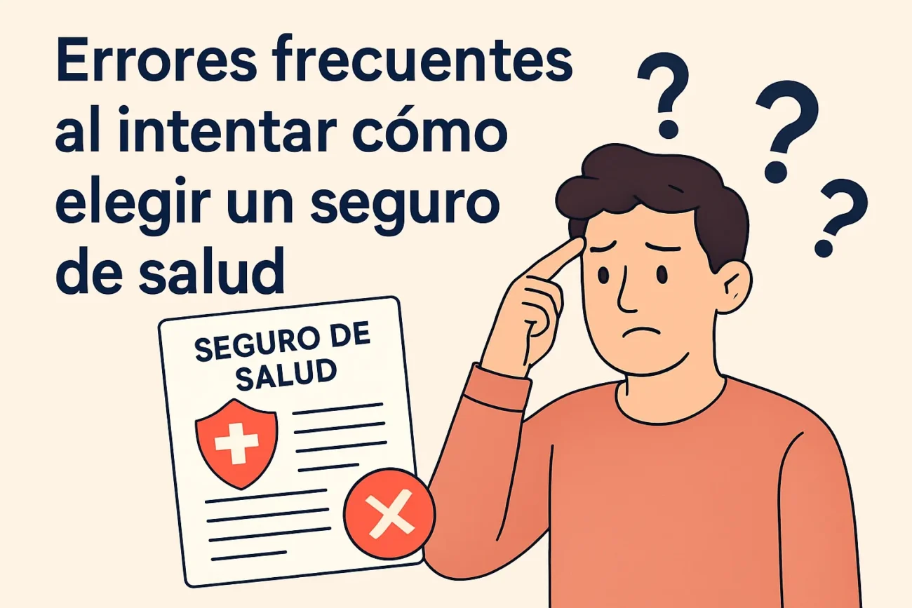 Errores frecuentes al intentar cómo elegir un seguro de salud