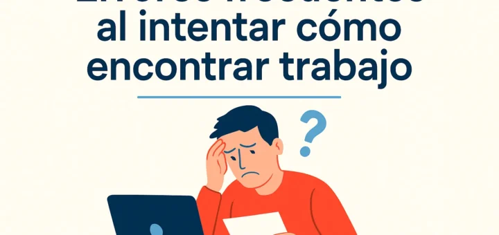 Errores frecuentes al intentar cómo encontrar trabajo
