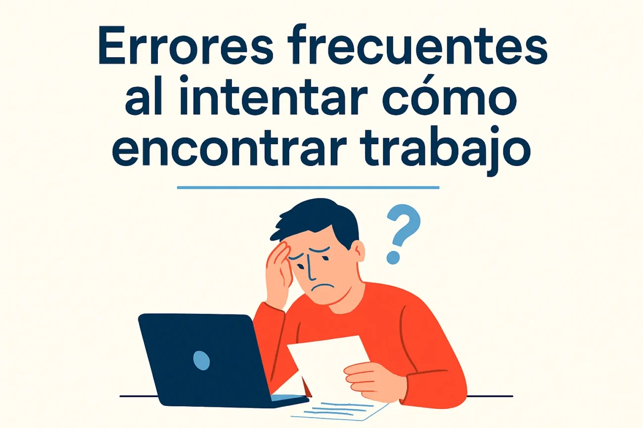 Errores frecuentes al intentar cómo encontrar trabajo