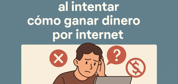 Errores frecuentes al intentar cómo ganar dinero por internet