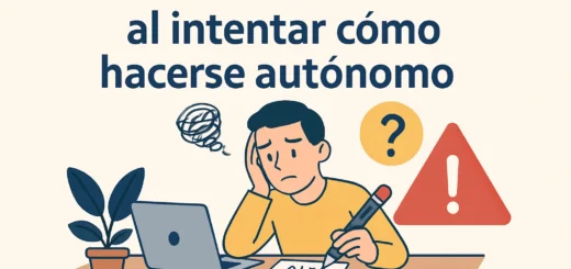 Errores frecuentes al intentar cómo hacerse autónomo