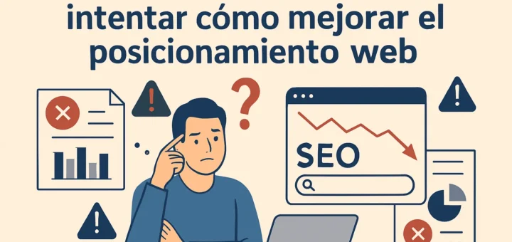 Errores frecuentes al intentar cómo mejorar el posicionamiento web