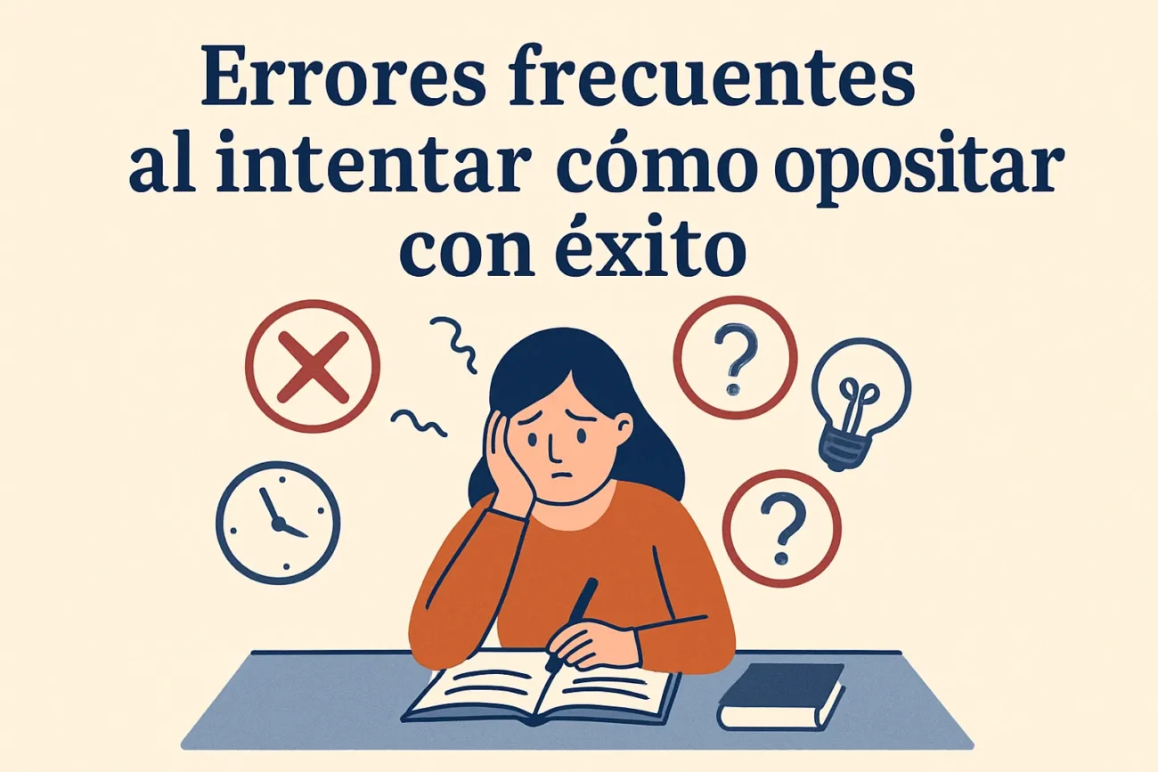 Errores frecuentes al intentar cómo opositar con éxito