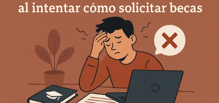 Errores frecuentes al intentar cómo solicitar becas