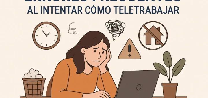 Errores frecuentes al intentar cómo teletrabajar