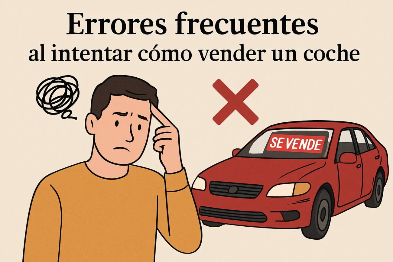 Errores frecuentes al intentar cómo vender un coche