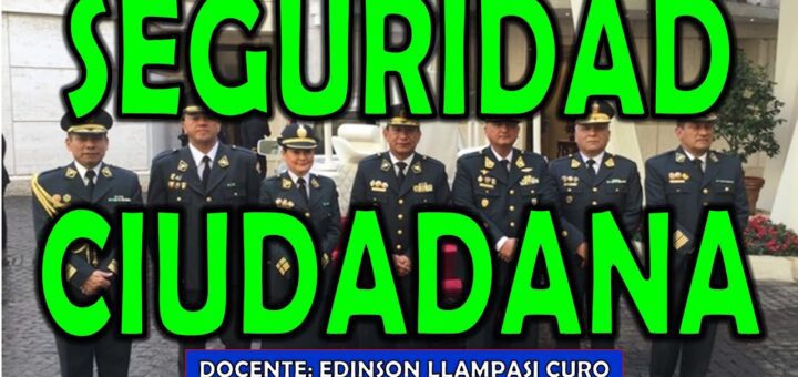 Todo lo que debes saber sobre seguridad ciudadana